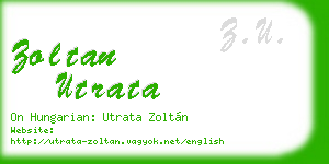 zoltan utrata business card